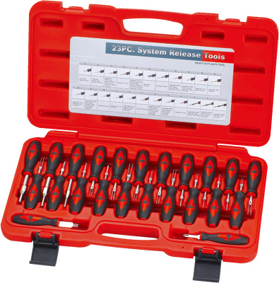 T75709 Набор инструмента для разборки электрических разъемов, 23 предмета T75709 Набор инструмента для разборки электрических разъемов, 23 предмета