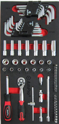 T45066 Набор головок и аксессуаров 1/4", 67пр. в мягком ложементе T45066 Набор головок и аксессуаров 1/4", 67пр. в мягком ложементе