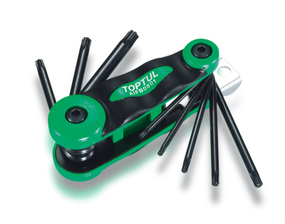 Набор Г-образных ключей TORX T9-T40 складные, 8 пр. TOPTUL AIFB0801 Набор Г-образных ключей TORX T9-T40 складные, 8 пр. TOPTUL AIFB0801
