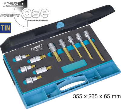 Набор головок с насадками Hazet 990/10 Набор головок с насадками Hazet 990/10